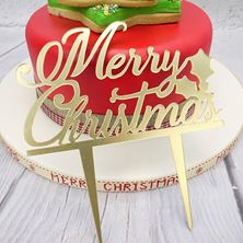 Picture of CAKE STAR MERRY CHRISTMAS CAKE TOPPER